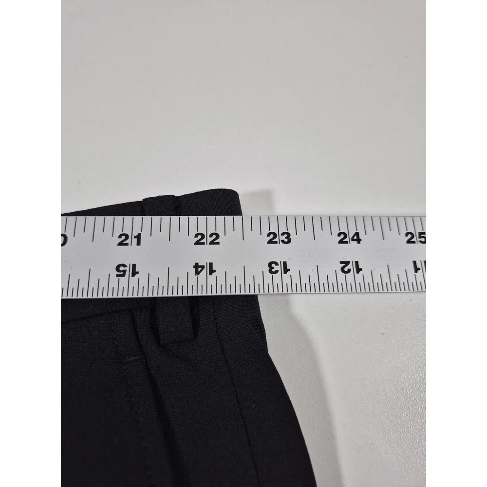 Giles & Jasper Dress Pants Mens 45x36 Black Wool Stretch Flat Front Modern Fit